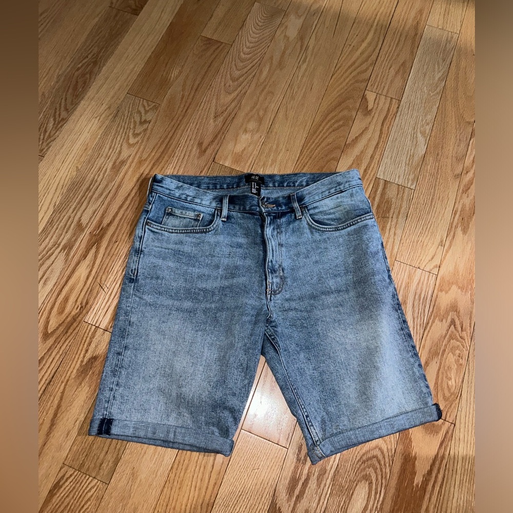 H&M Light Blue Jean Shorts for Men